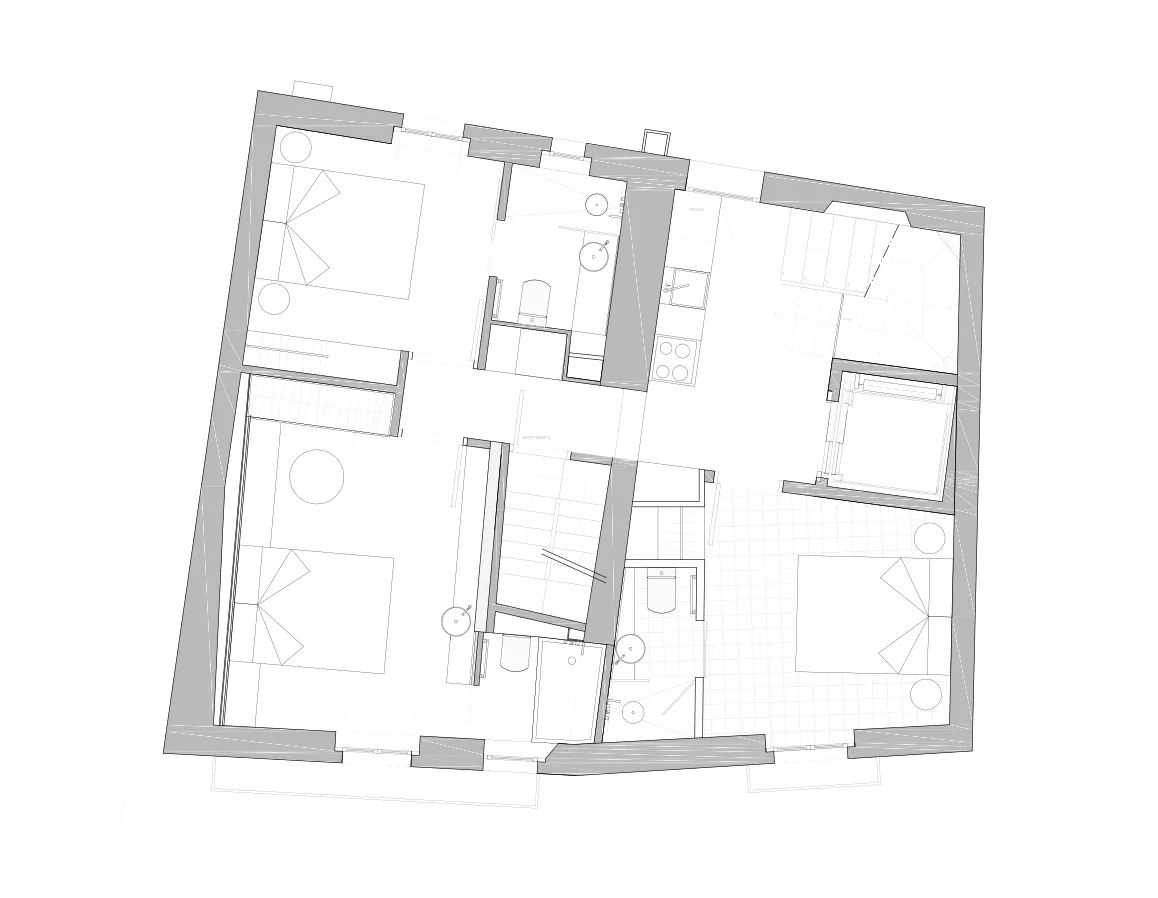 Architectural floor plan for Apartment 3